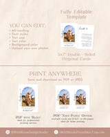 Bridesmaid Photo Card | Will You Be My Bridesmaid | Photo Bridesmaid Proposal | Modern Minimalist Wedding | Boho Arch Bridesmaid Proposal M9