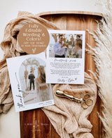 Modern Wedding Photo Thank You Card | Minimalist Wedding Thank You Card | Boho Wedding Thank You Card | Modern Minimalist Wedding | M9