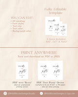 Minimalist Cards and Gifts Sign | Wedding Gifts Sign | Modern Wedding Sign Template | Bridal Shower Gift Sign | Baby Shower Gift Sign | M9