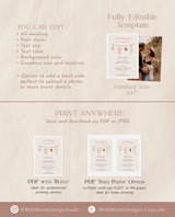 Girl Baby Shower Invitation | Baby Clothes Shower Invite | Boho Baby Girl Shower Invitation | Minimalist Baby Shower | Editable Template C2