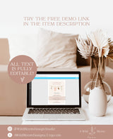 Baby Shower Invitation Template | Girl Baby Shower Invite Bundle | Boho Baby Shower | Pink Girl Clothes Baby Shower | Editable Template | C2