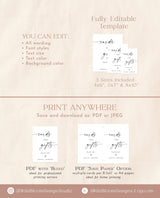 Cards and Gifts Sign Template | Modern Minimalist Wedding Sign | Wedding Gifts Sign | Bridal Shower Gift Sign | Baby Shower Gift Sign | M9