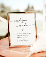 In Loving Memory Sign Template | Minimalist Wedding Memorial Sign | Until We Meet Again | Forever in Our Hearts | Memory Table Sign | M9