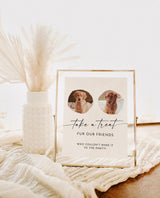 Wedding Favor Sign Template | Dog Treat Wedding Favors Sign | Pet Treat Favor Sign | Biscuit Bar Sign | Editable Template | M9