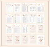 Boho Baby Shower Bundle | Girl Baby Shower Bundle | Pink Girl Baby Shower | Clothes Baby Shower | Baby Shower Bundle | Editable Template, C2