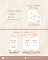 In Loving Memory Sign Template | Minimalist Wedding Memorial Sign | Until We Meet Again | Forever in Our Hearts | Memory Table Sign | M9