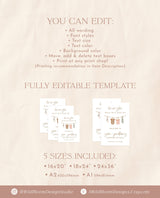 Modern Gender Reveal Welcome Sign | Beige Gender Reveal Poster | Gender Neutral Welcome Sign | Boho Welcome Sign | C2