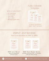 Diaper Raffle Baby Shower Sign | Boho Baby Shower Sign | Girl Baby Shower | Diaper Raffle Game Sign | Baby Girl | Editable Template | C2