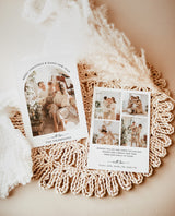 Photo Christmas Card Template | Arch Photo | Modern Photo Holiday Card | Minimalist Christmas Card | Merry Christmas | Editable Template M9