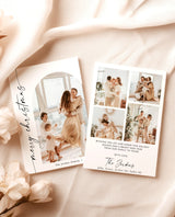 Photo Christmas Card Template | Boho Holiday Card | Minimalist Christmas Card | Arch Christmas Card | Merry Christmas | Editable Template M9