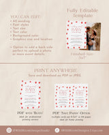 Strawberry Baby Shower Invitation Template | Girl Baby Shower | Berry Sweet Baby on the Way Invite | Gender Neutral | Editable Template | B7