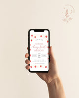 Strawberry 1st Birthday Text Invite Template Girl Birthday Party Berry First Birthday Invite Editable Template Printable Invite Evite | B7