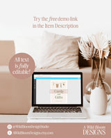 Cards and Gifts Sign Template | Baby Shower Cards and Gifts | Boy Baby Shower | Gender Neutral Sage Green Baby | Baby Shower Gift Sign | C5