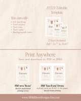 Baby Shower Favors Sign Template | Baby Shower Favors Sign | Boy Baby Shower | Gender Neutral Sage Green Baby | Baby Shower Favors Sign | C5