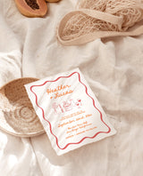 Handwritten Wedding Invite Template | Wavy Border Invite | Colorful Wedding Invite | Funky Whimsical Wedding | Illustration Invite H1