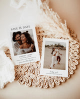Minimalist Save the Date Template | Photo Save the Date Invite | Simple Save the Date | Boho Save the Date Cards | Editable Template | M9
