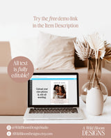 Minimalist Save the Date Template | Photo Save the Date Invite | Simple Save the Date | Boho Save the Date Cards | Editable Template | M9