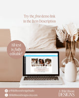 Minimalist Save the Date Template | Photo Save the Date Invite | Simple Save the Date | Boho Save the Date Cards | Editable Template | M9