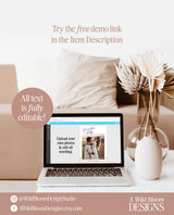 Minimalist Wedding Invitation Template | Editable Minimalist Wedding Invite | Modern Wedding Invite | Photo Wedding Invitation | M0