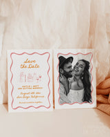 Save the Date Template | Wavy Hand Drawn Save the Date | Colorful Retro Save the Date | Photo Save the Dates | Editable Template, H1
