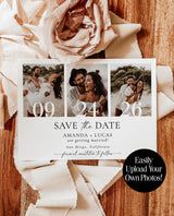 Minimalist Save the Date Template | Photo Save the Date Invite | Simple Save the Date | Boho Save the Date Cards | Editable Template | M9