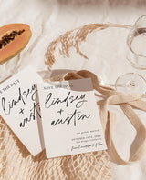 Minimalist Save the Date Template | Simple Save the Date Invite | Handwritten Hand Drawn | Boho Save the Date Cards | Editable Template | M0