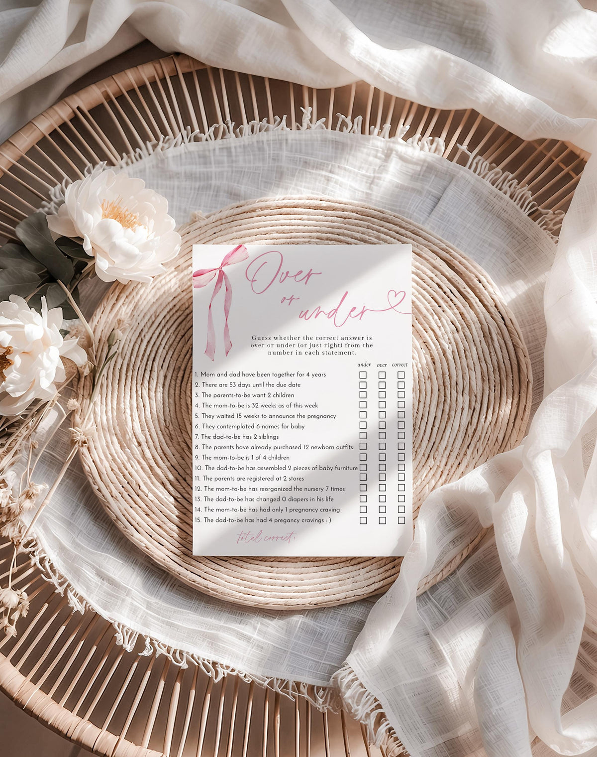 How Many Baby Shower Games Should You Play | Wild Bloom Design Studio