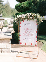 Strawberry Baby Shower Welcome Sign | Berry Sweet Baby Theme