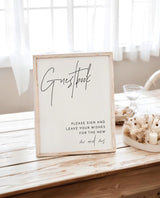 Wedding Guestbook Sign | Modern Minimalist