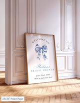 Something Blue Before I Do Bridal Shower Welcome Sign | Bow