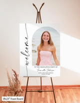 Personalized Photo Graduation Welcome Sign