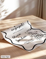 Champagne Engagement Party Welcome Sign | Modern Signage