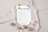 Baby Dad Jokes Baby Shower Game | Blue Cowboy Western