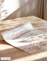 A Little Wildflower On The Way Baby Shower Welcome | Flower Theme - product view 9