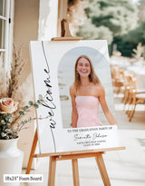 Personalized Photo Graduation Welcome Sign