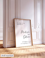 Welcome To The Wedding Sign | We're So Glad You're Here