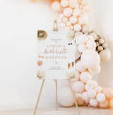Beach Bachelorette Party Welcome Sign | Boho Weekend Welcome Poster