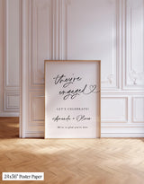 They're Engaged Sign| Engagement Party Welcome Our