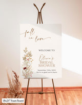 Wildflower Bridal Shower Welcome Sign | Boho Love Welcome Sign