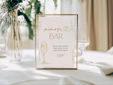 Mimosa Bar Bridal Shower Sign | Pearls and Prosecco