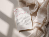 Bridal Word Scramble Game Bridal Shower Game | Pink Bow