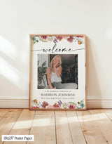 Wildflower Graduation Party Welcome Sign | Photo