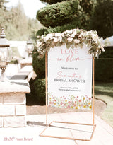 Love In BLoom Bridal Shower Welcome Sign | Wildflower Theme