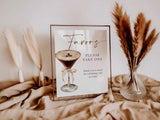 Favors Bridal Shower Sign | Love is Brewing Espresso Martini
