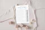 Mommy or Daddy Game | Navy Blue Baby Shower Game Card 5x7 BM1