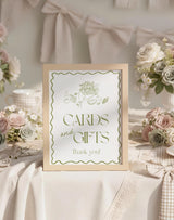 Cards and Gifts Bridal Shower Sign | Fresh Off the Market Decor