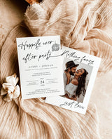 Nothing Fancy Just Love Elopement Announcement with Envelopes | Happily Ever After Party Invite 5x7