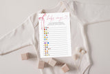 Emoji Pictionary Game Baby Shower Game | Pink Bow