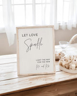 Sparkler Send Off Sign | Let Love Sparkle Minimalist