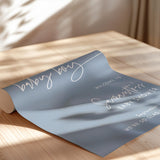 Sweet Baby Boy Baby Shower Welcome Sign | Dusty Blue Minimalist Poster BM1